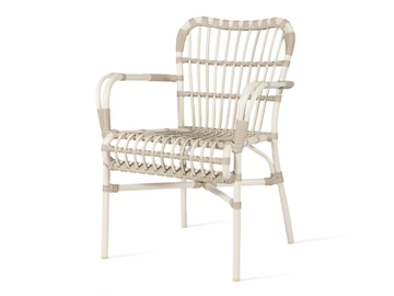 LUCY - Wicker garden chair with armrests by Vincent Sheppard - view 2